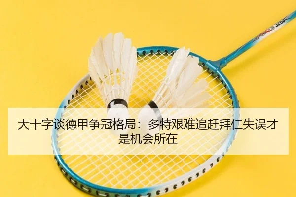 大十字谈德甲争冠格局：多特艰难追赶拜仁失误才是机会所在 | 1xBETAPP